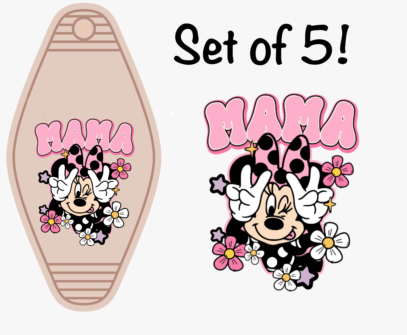 Mama Magical Mouse Peace (MOTEL KEYCHAIN)