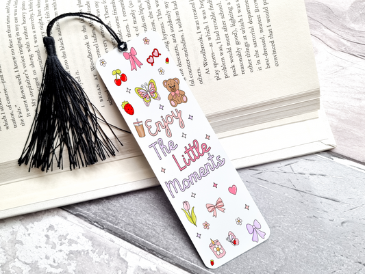 Enjoy The Little Moments UV DTF Bookmark DOUBLE SIDED