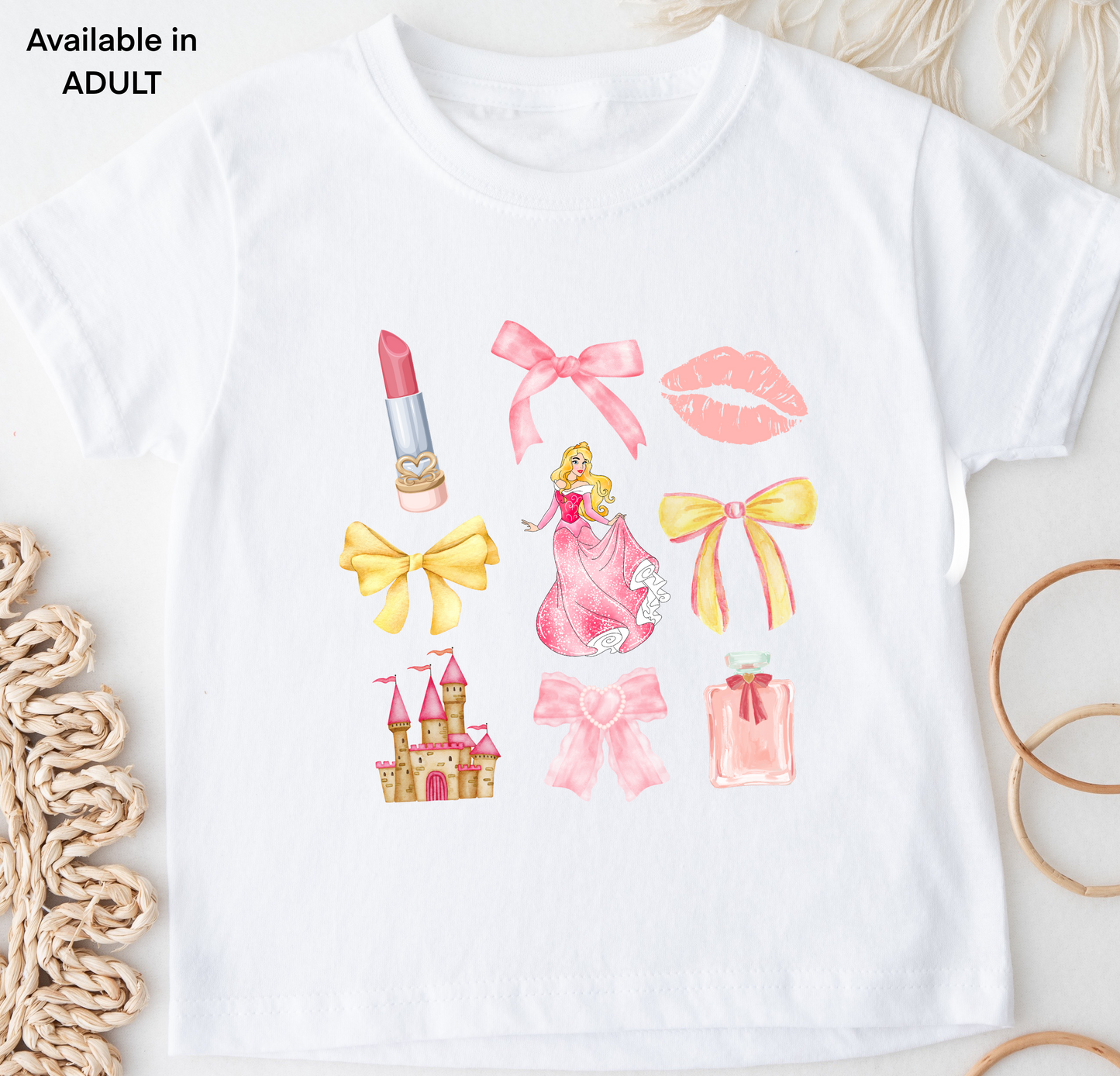 Magical Pink Dress & Her Things DTF Transfer