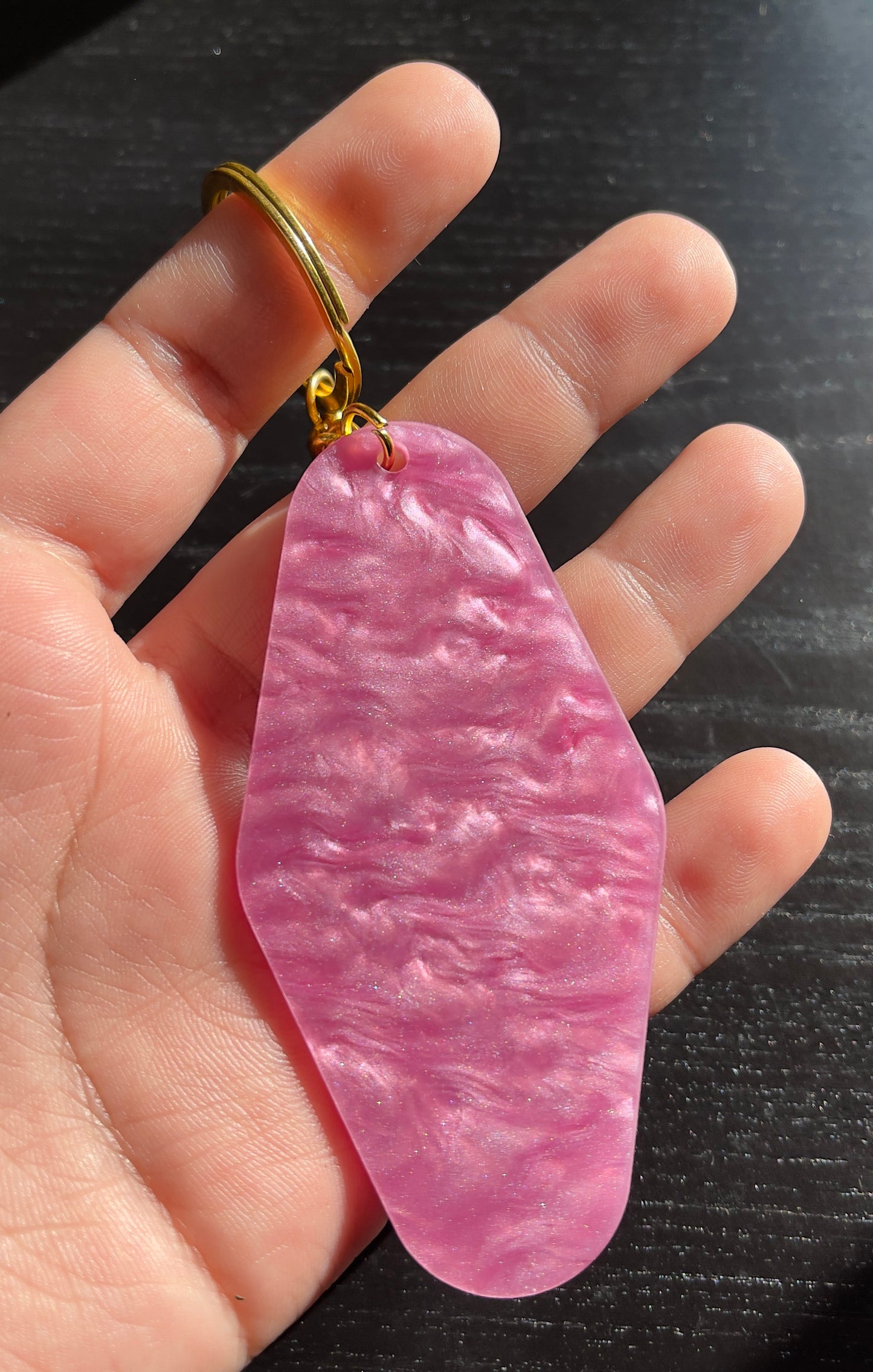 Marble Glitter Keychain Blanks