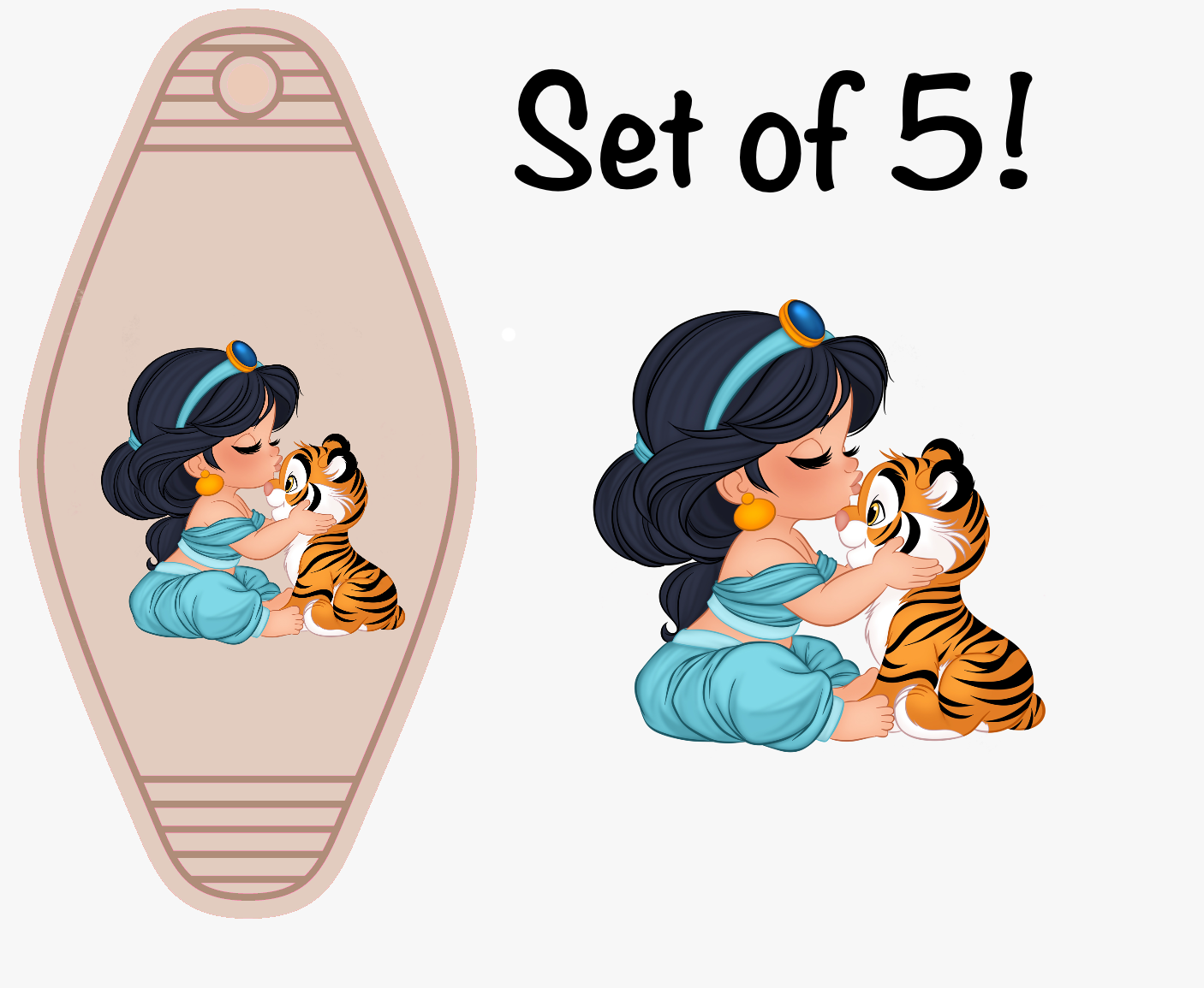 Baby Magical Characters LAST CHANCE! UV DTF (MOTEL KEYCHAIN)