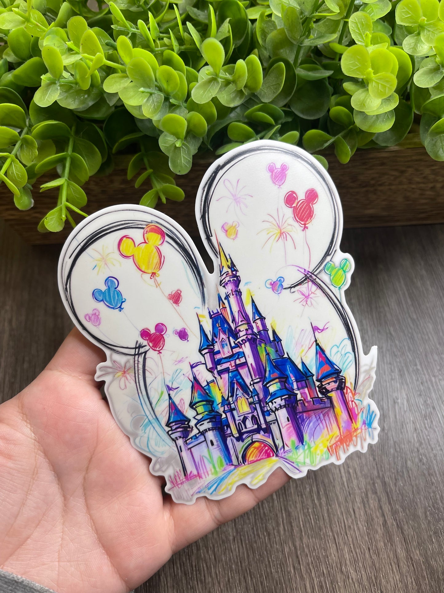 Happiest Place On Earth SKETCH 5" Vinyl Sticker