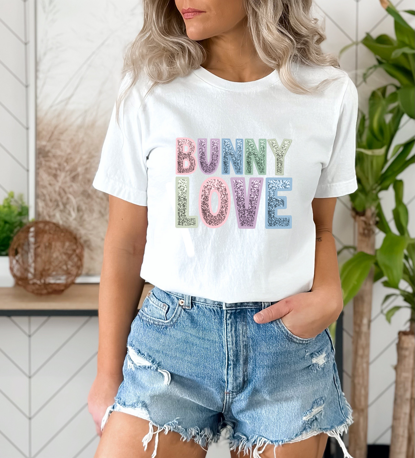 Sparkly Bunny Love DTF