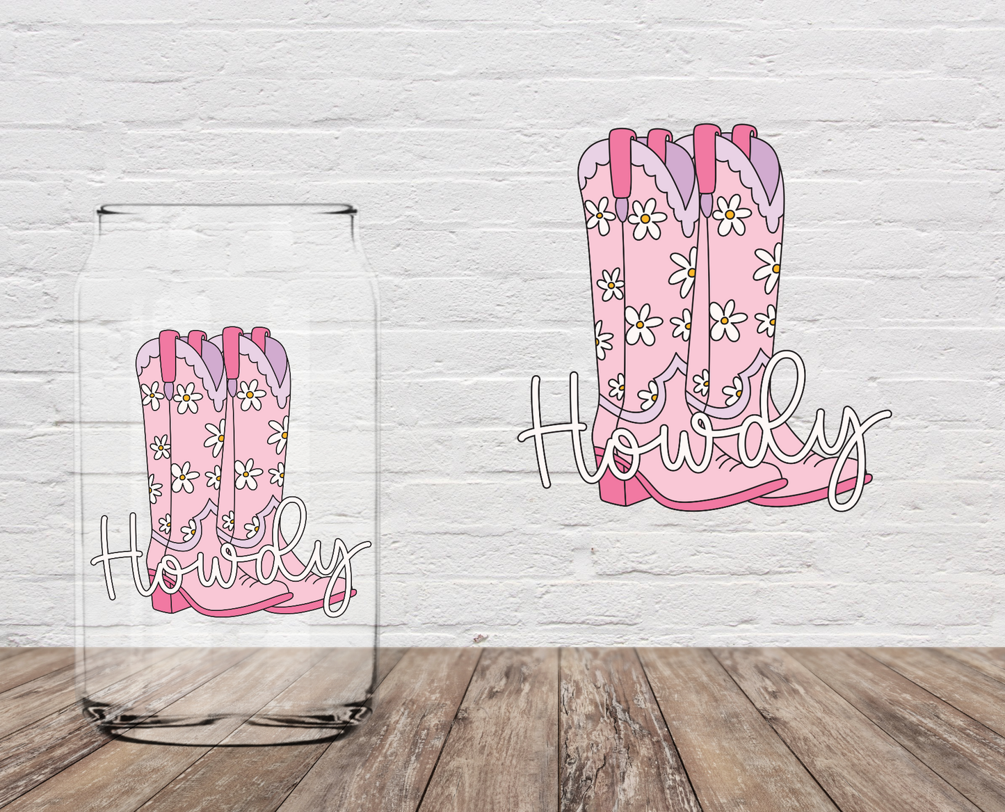 Howdy Pink 4" UV DTF