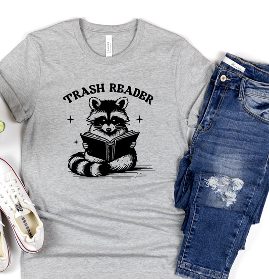 Trash Reader Screen Print Transfer