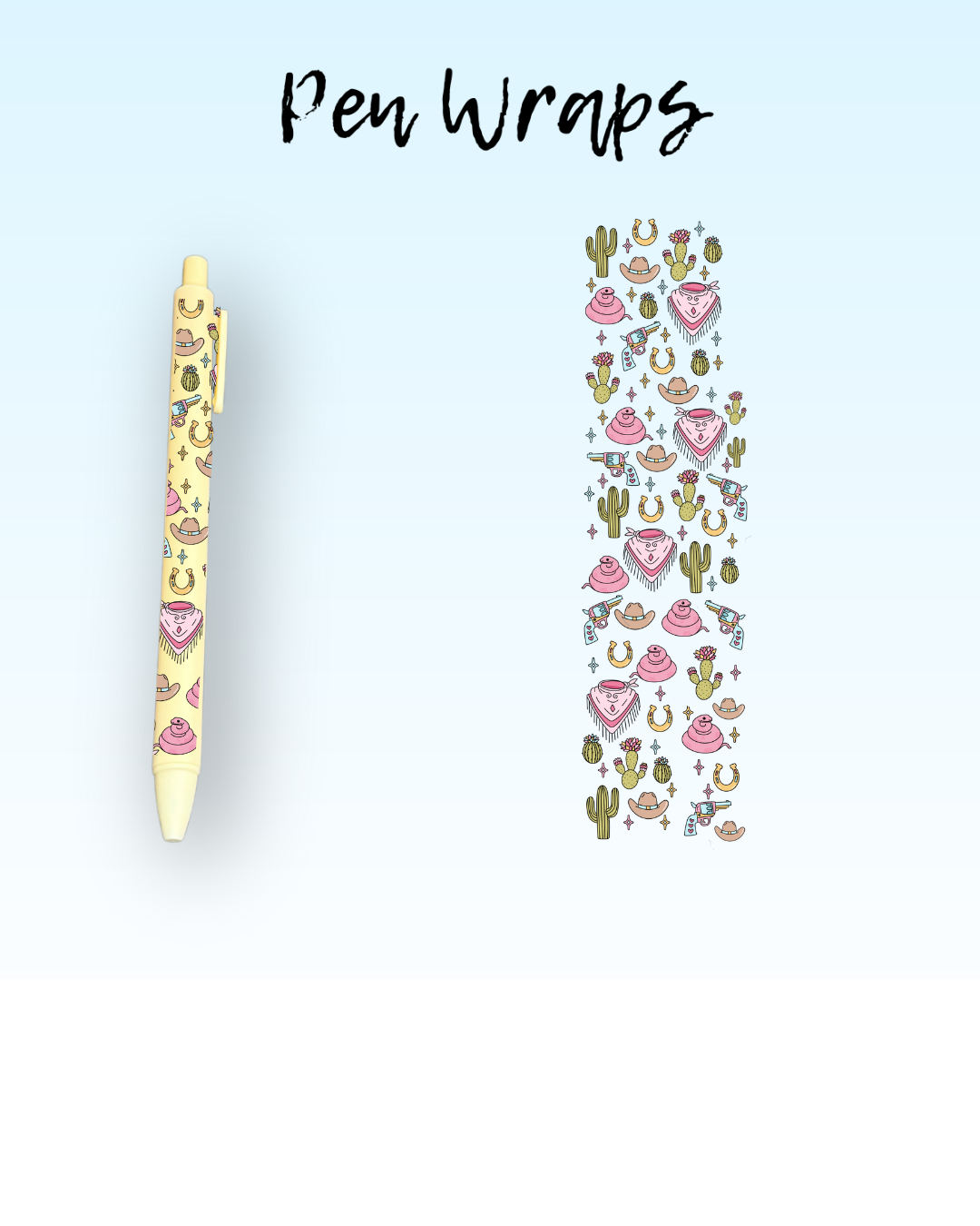Western Wrap For Ballpoint Pen UV DTF