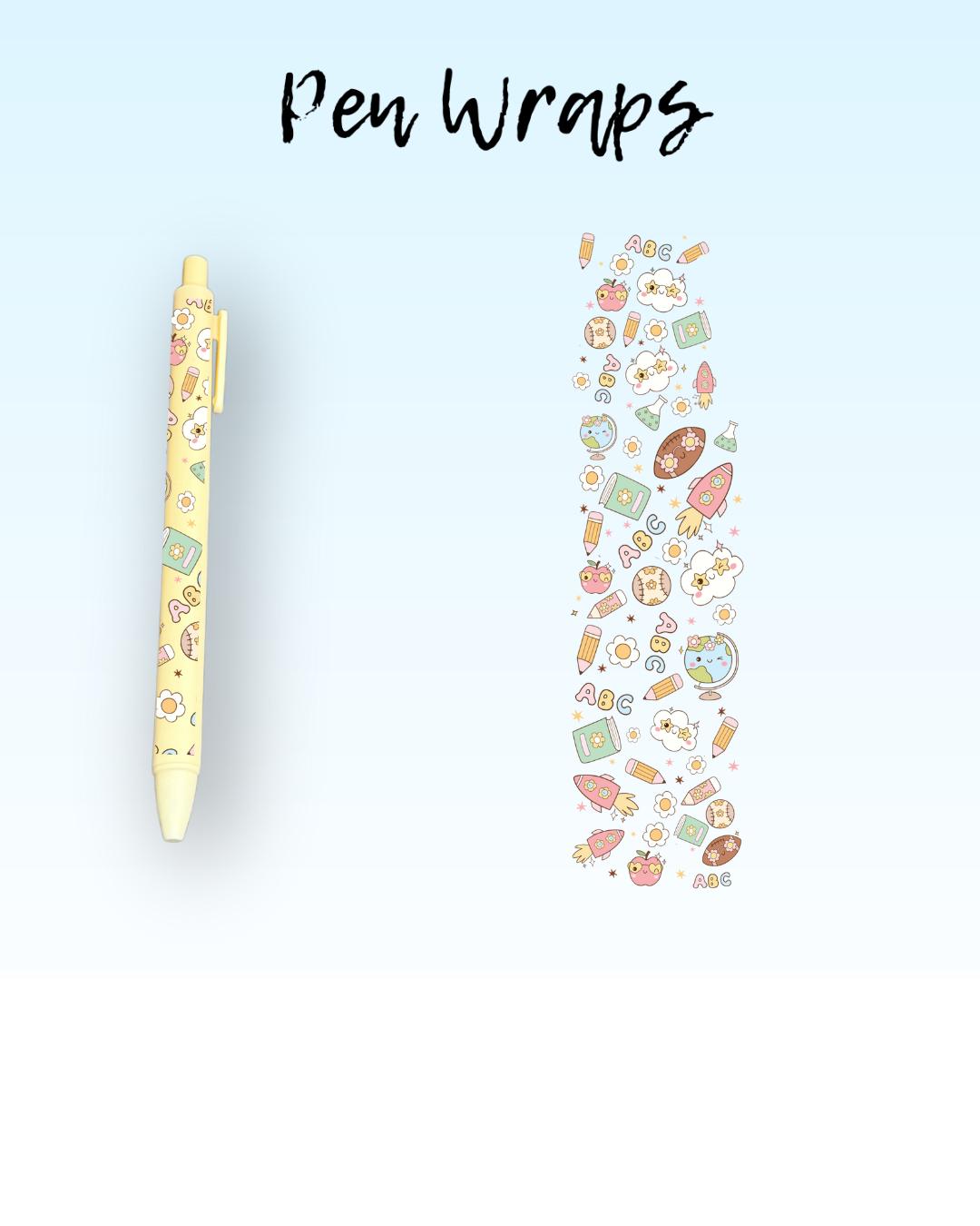 ABC's Wrap For Ballpoint Pen UV DTF