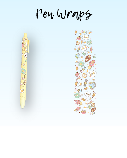ABC's Wrap For Ballpoint Pen UV DTF