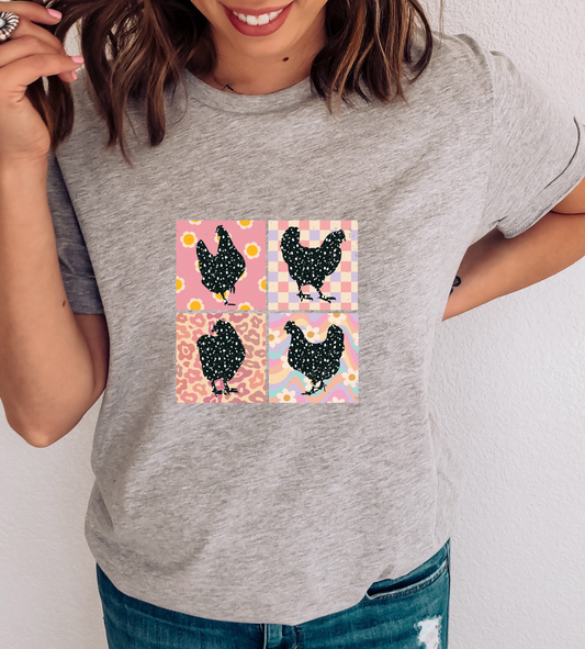 Four Chickens DTF TRANSFER