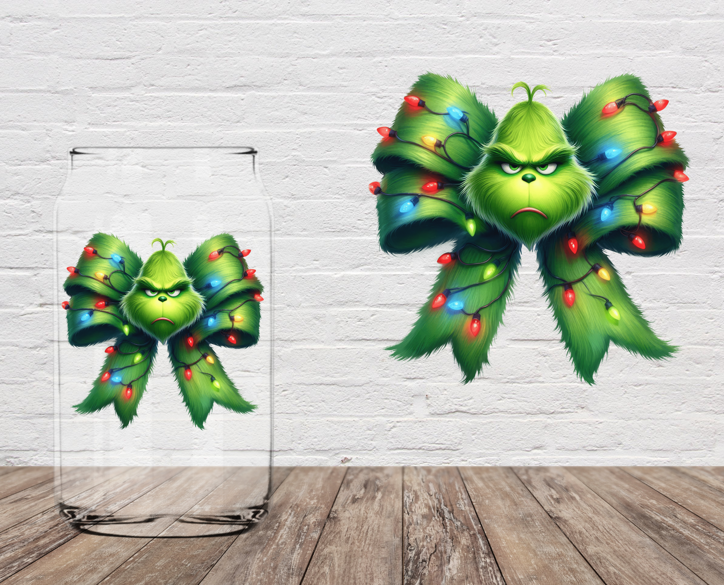 GOOD Green Monster Face 4" UV DTF