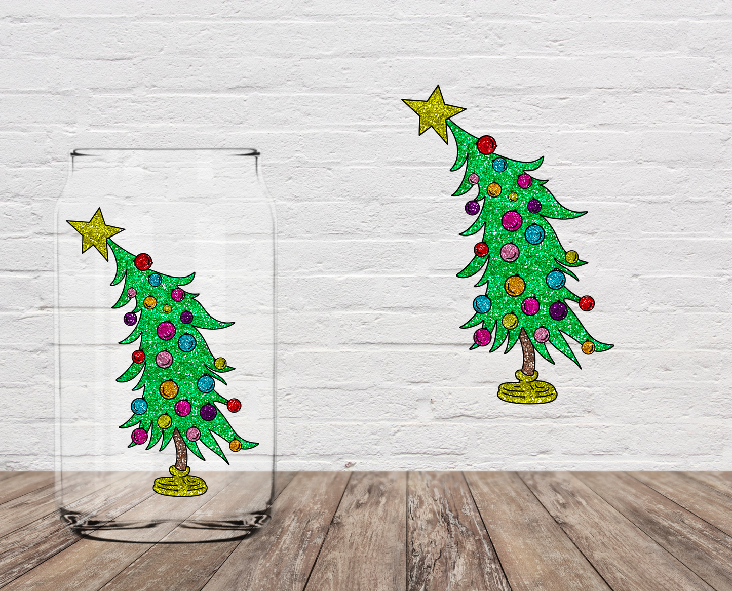 Crooked Christmas Tree 4" UV DTF