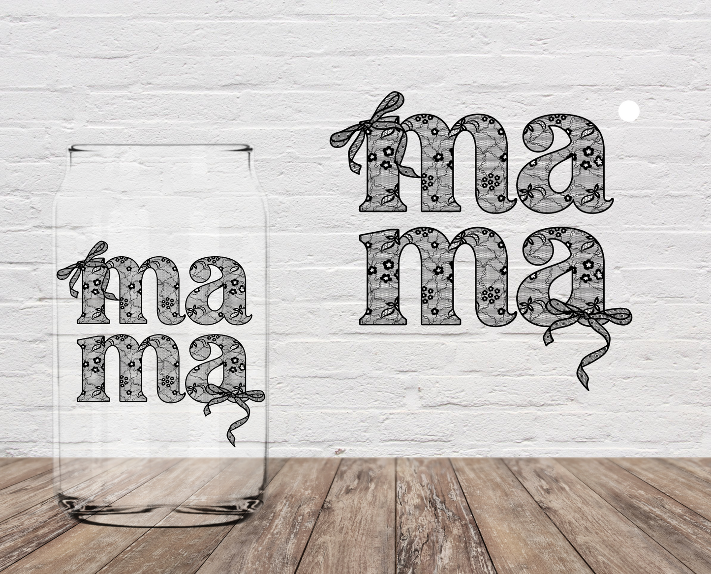 Mama Lace 4" UV DTF