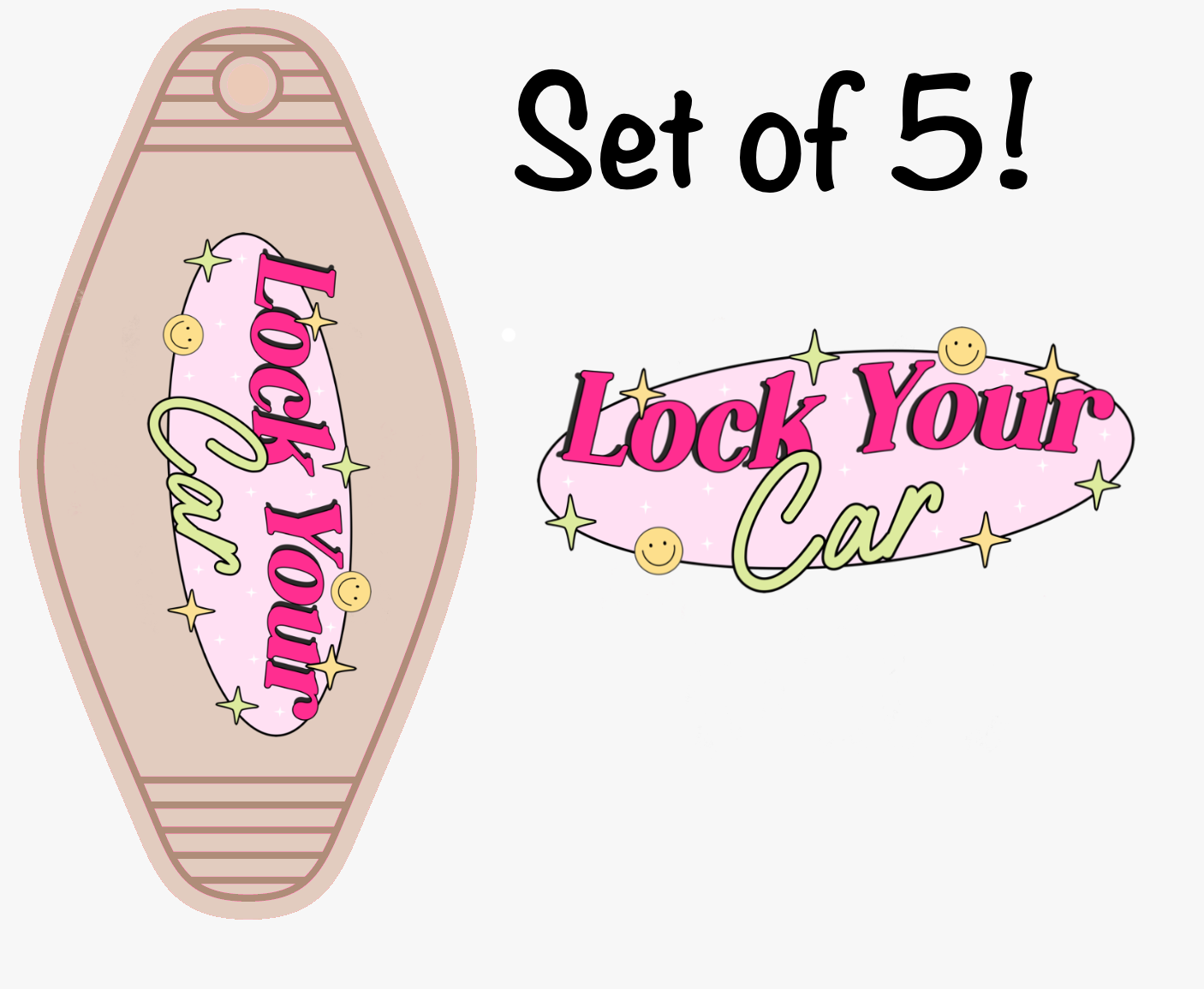 Lock Your Car (MOTEL KEYCHAIN)