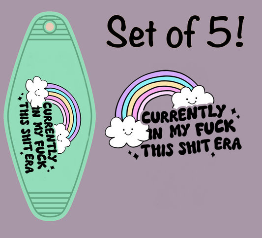 Currently In My F It Era (MOTEL KEYCHAIN)