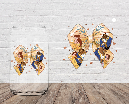 Beast Yellow Bow 4" UV DTF