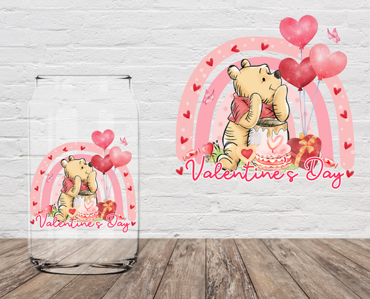 Valentines Day Bear 4" UV DTF LAST CHANCE