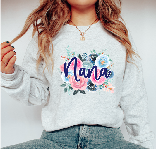 Nana Floral DTF TRANSFER