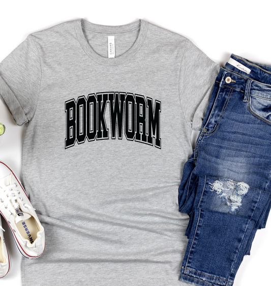 Bookworm Screen Print Transfer