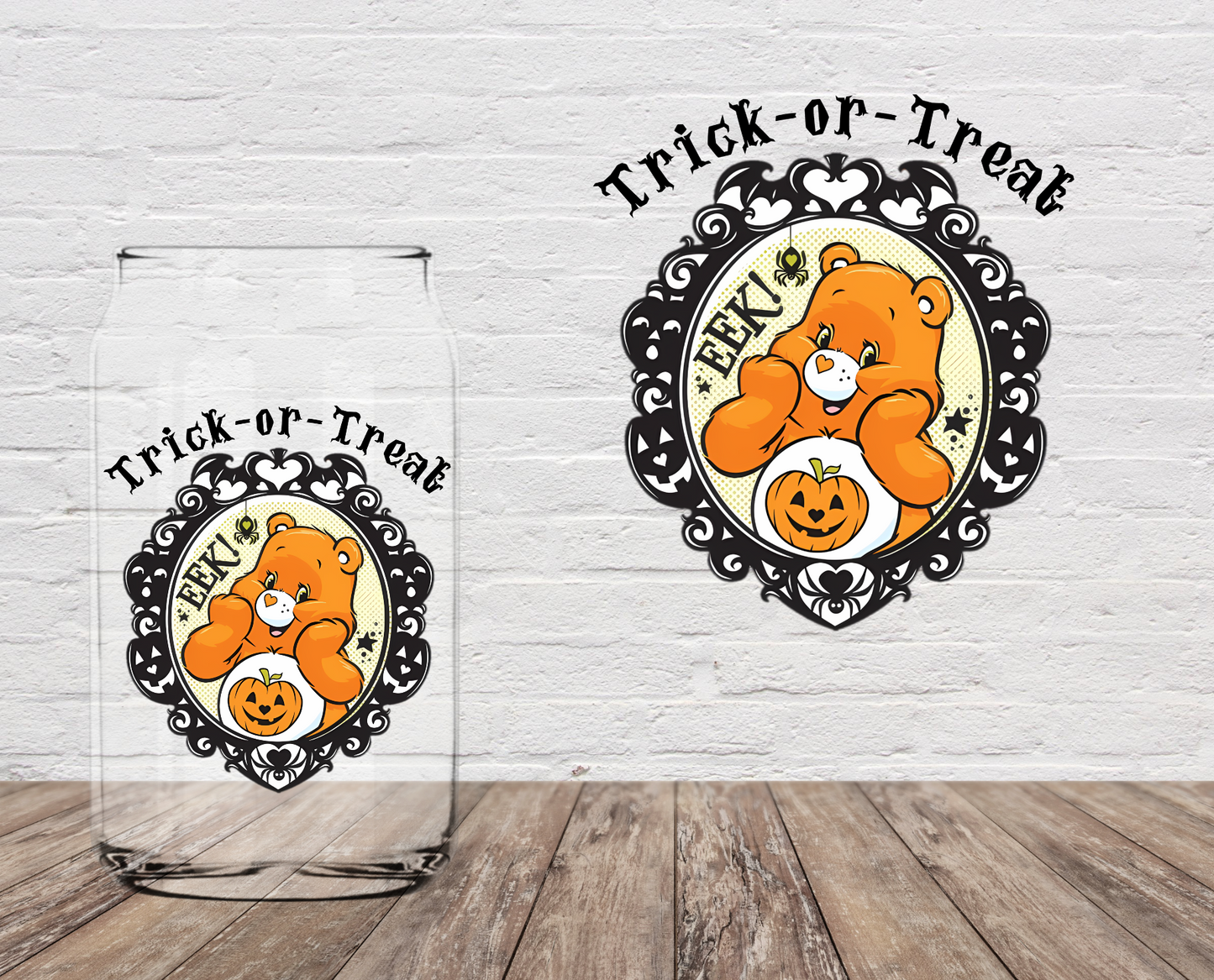 GOOD Trick Or Treat Bear 4" UV DTF