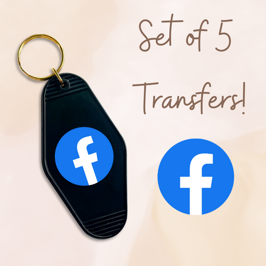 Face Blue Logo MOTEL KEYCHAIN Transfer
