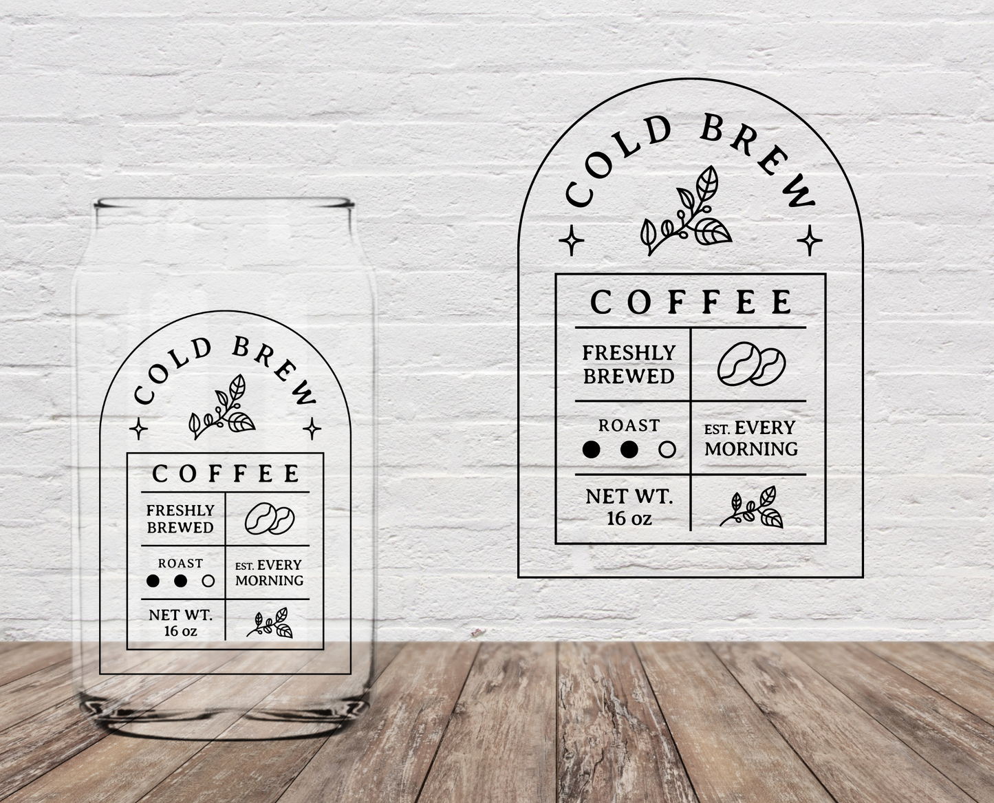 Cold Brew 4" UV DTF