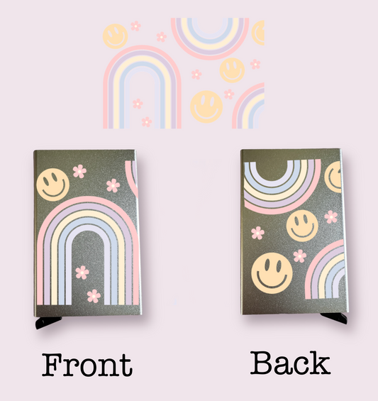 Pastel Rainbow Card Holder Wrap UV