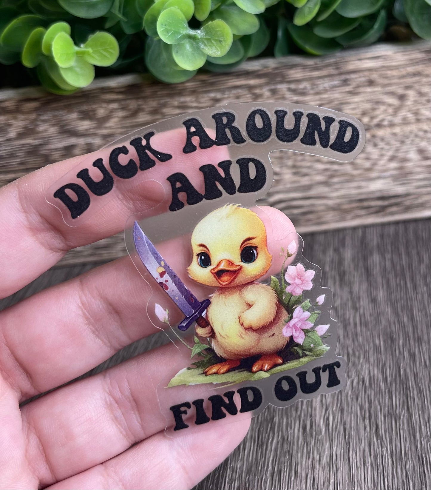 Duck Around & Find Out Vinyl Sticker