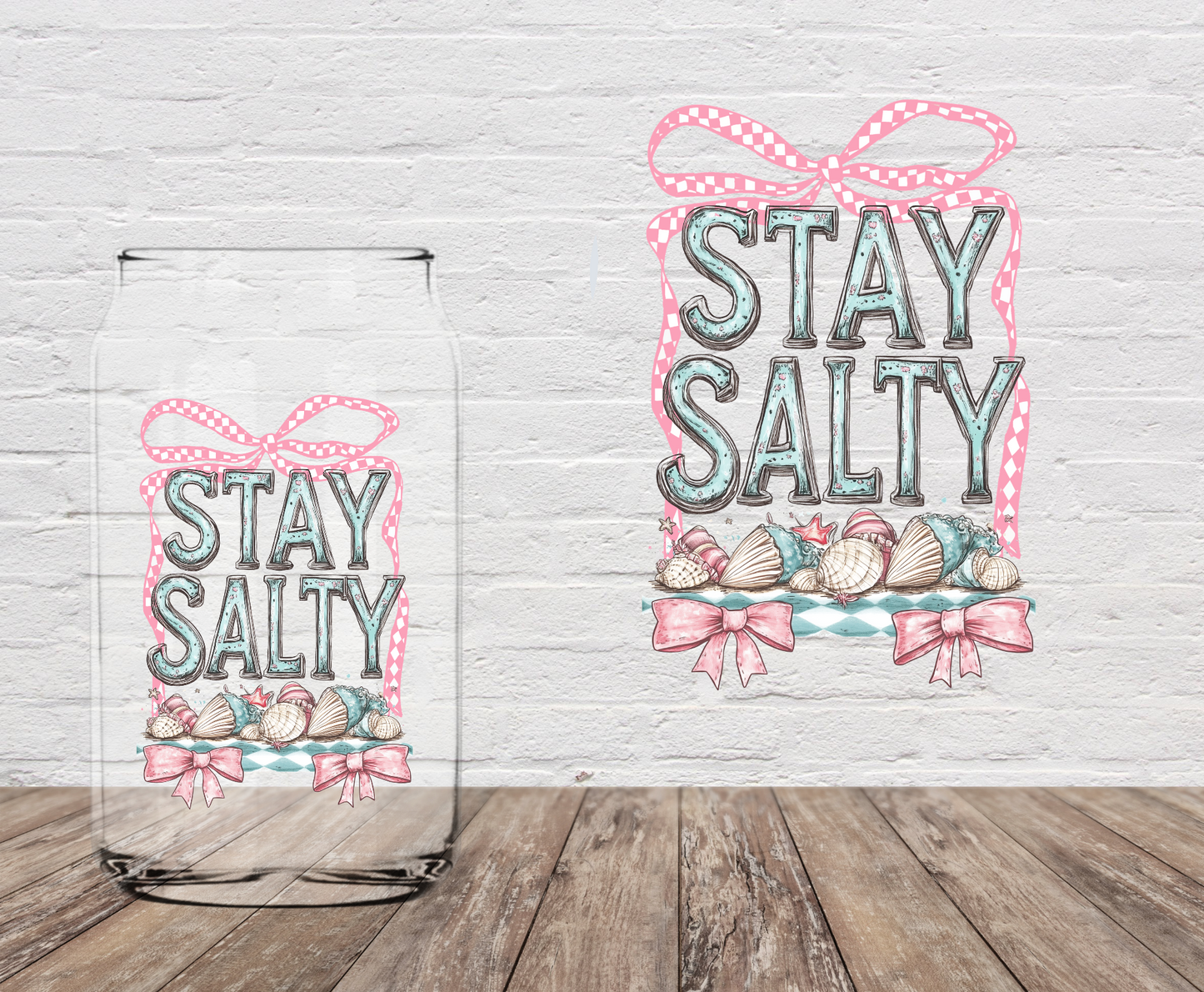Stay Salty Bow 4" UV DTF