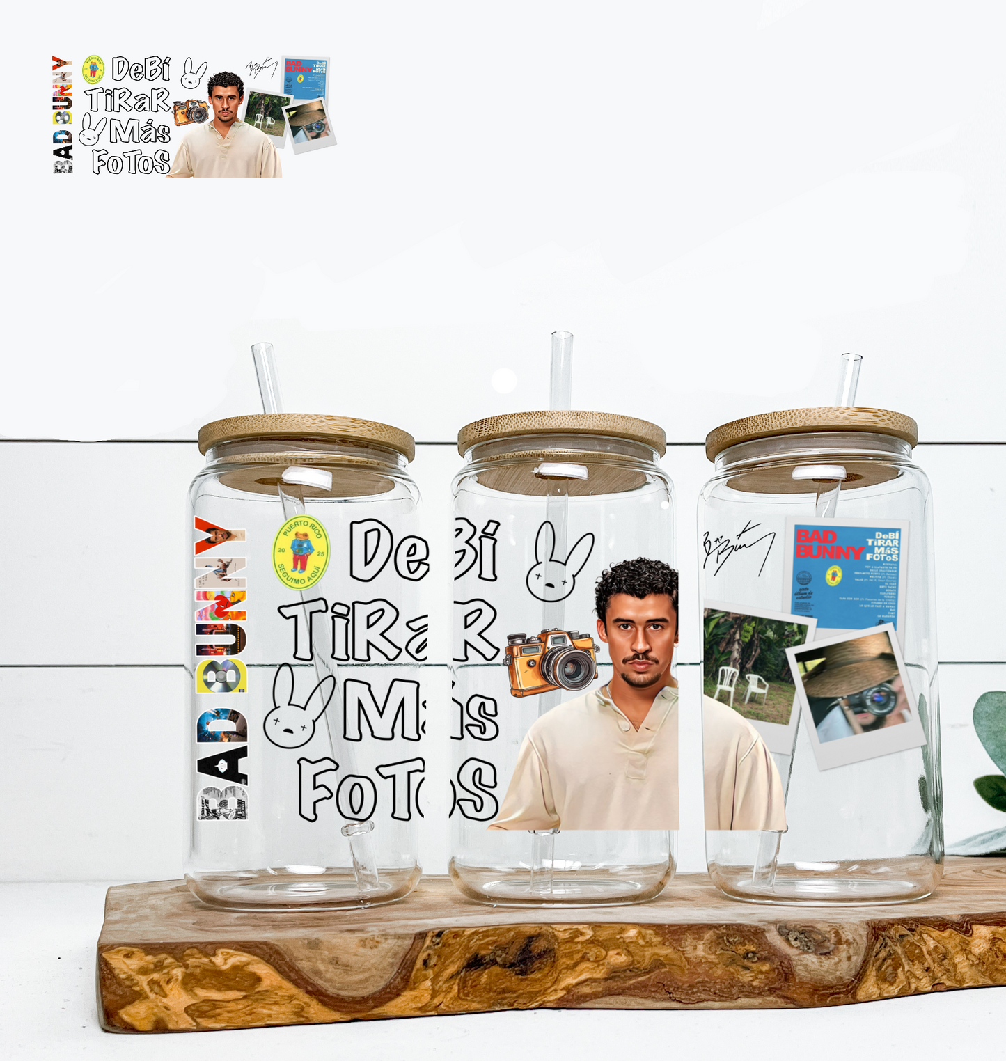 Debi Tirar Mas Fotos UV DTF WRAP DOUBLE SIDED