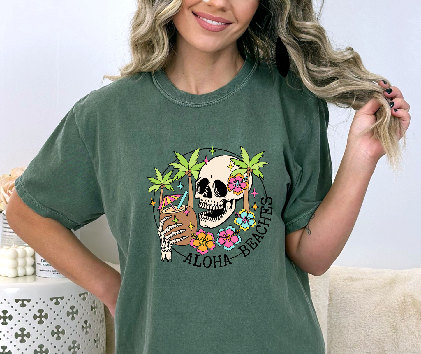 Aloha Beaches DTF Transfer
