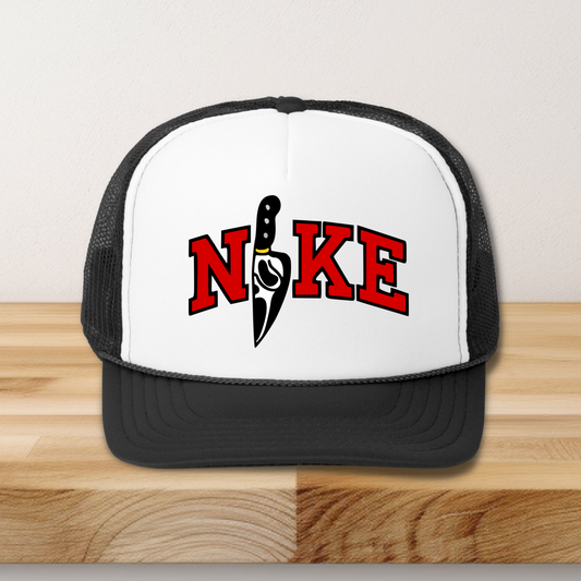 Red Knife Check Hat/Pocket Transfers DTF