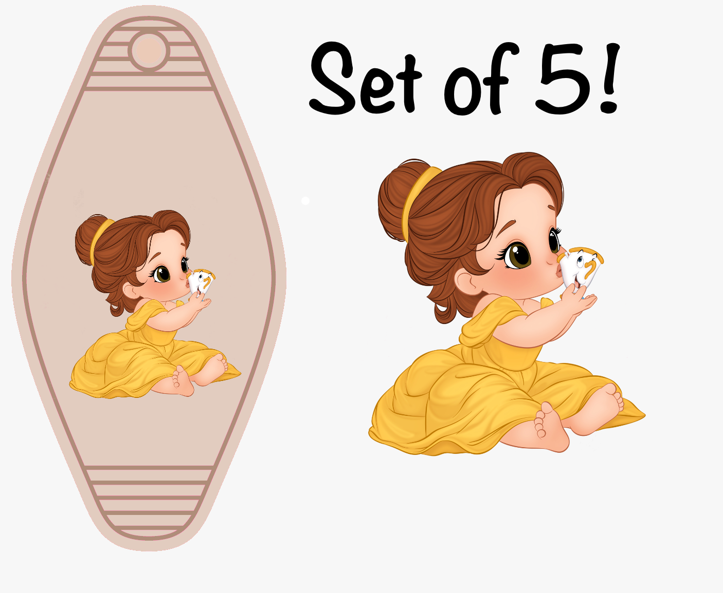Baby Magical Characters LAST CHANCE! UV DTF (MOTEL KEYCHAIN)