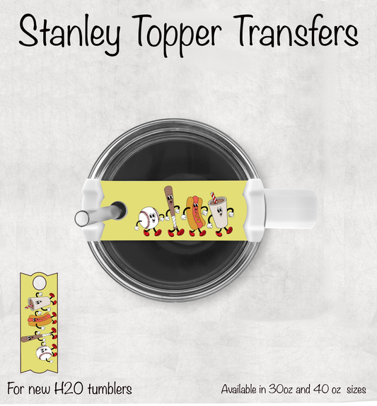 Baseball Things Tumbler Topper UV Dtf  LAST CHANCE