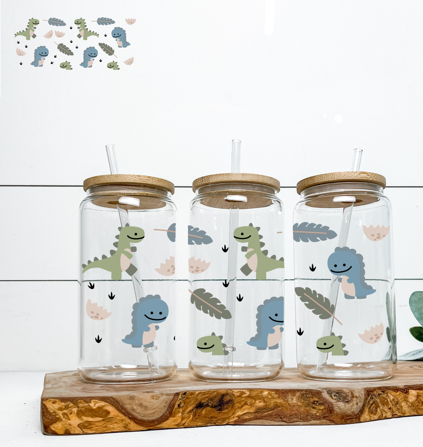 Pastel Dino UV Wrap DOUBLE SIDED Discounted