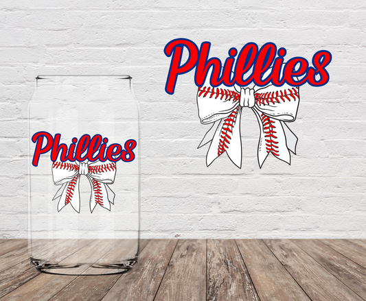 Phillies Bow 4" UV DTF
