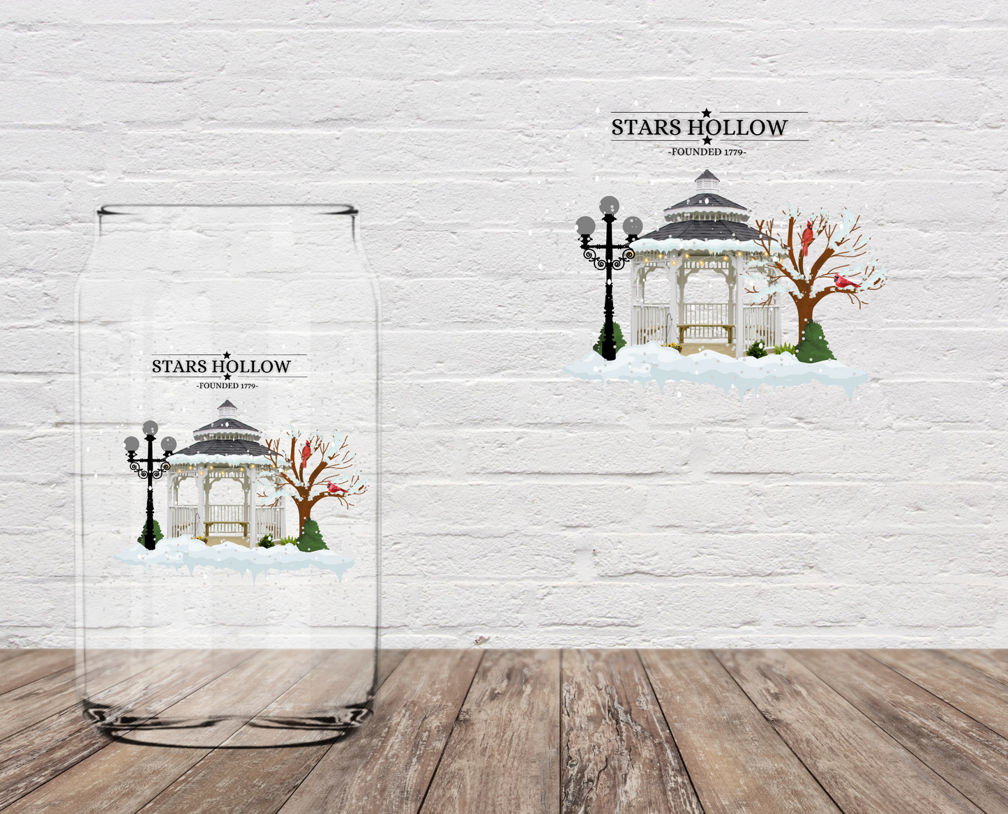 SH Snowing H 4" UV DTF