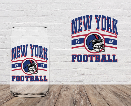New York Football LAST CHANCE 4" UV DTF