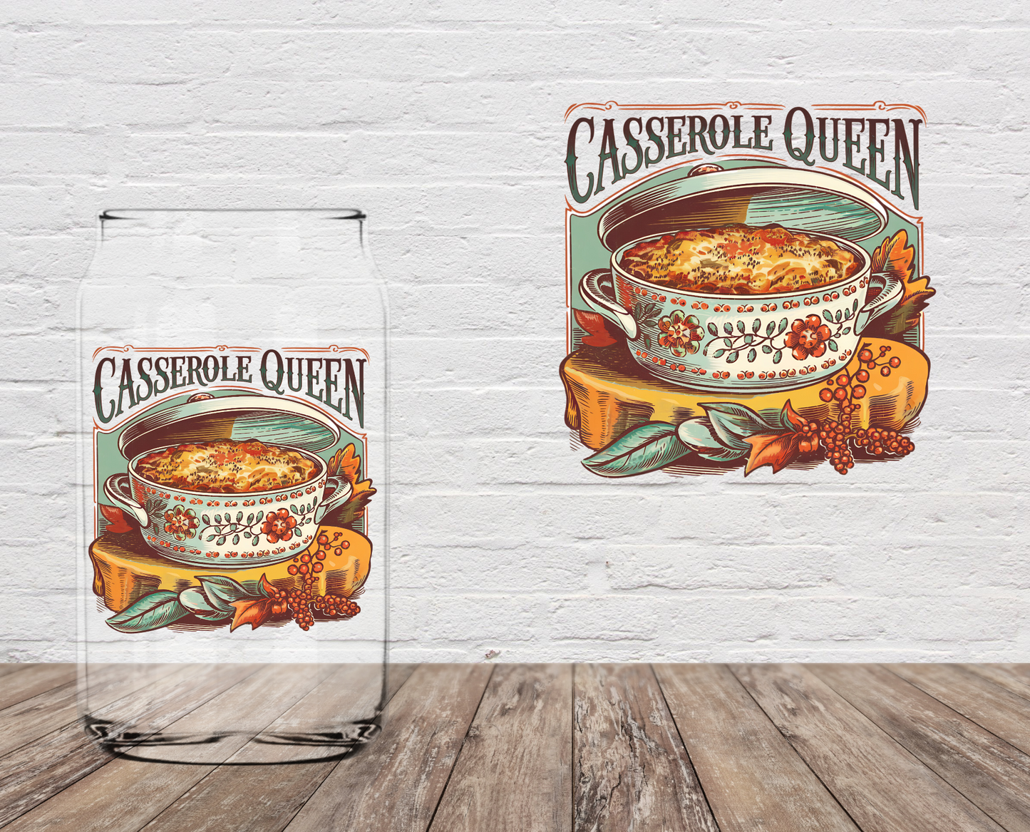 GOOD Casserole Queen 4" UV DTF