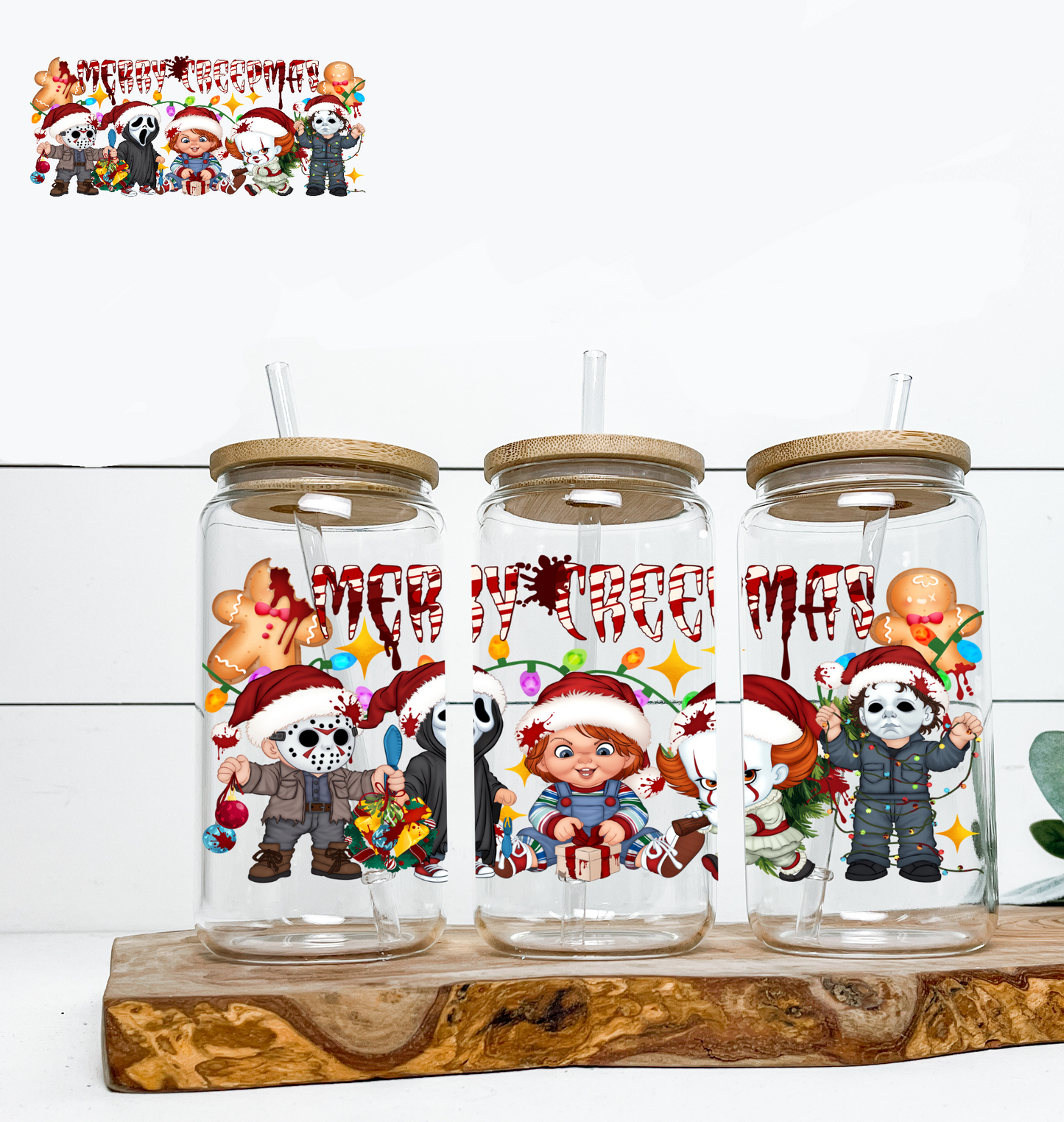 GOOD Merry Creepmas Babies UV DTF DOUBLE SIDED