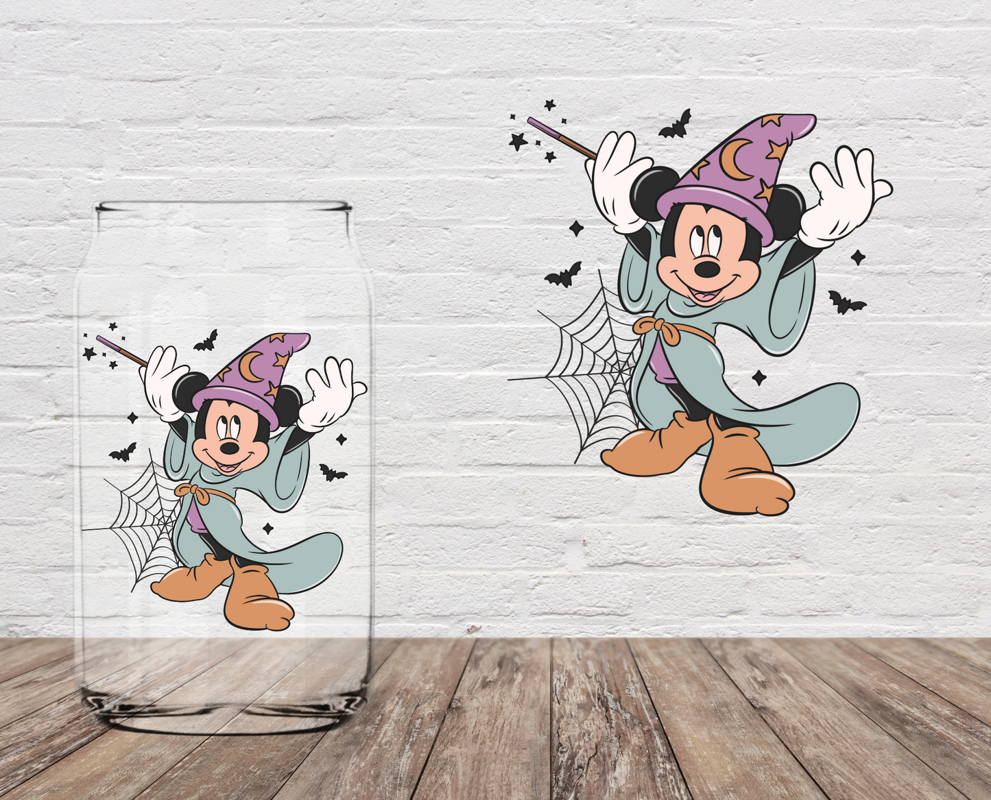 Magical Wizard Mouse SEASONAL 4" UV DTF DOUBLE SIDED