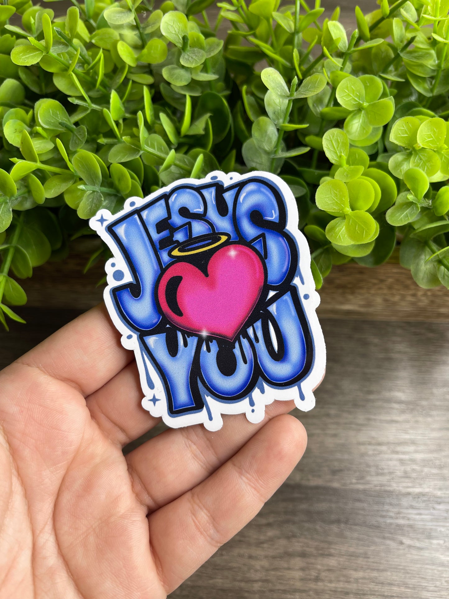 Jesus Loves You Vinyl Sticker