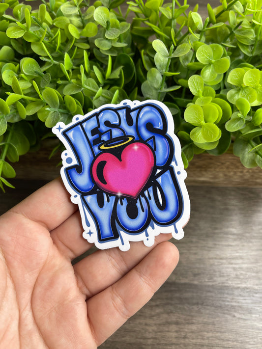 Jesus Loves You Vinyl Sticker