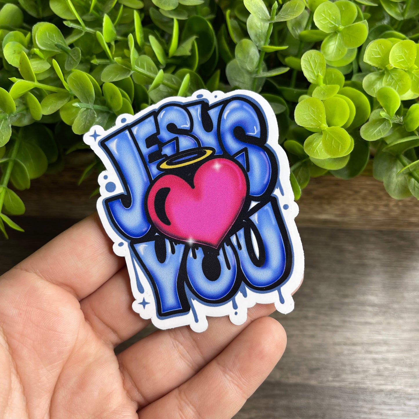Jesus Loves You Vinyl Sticker