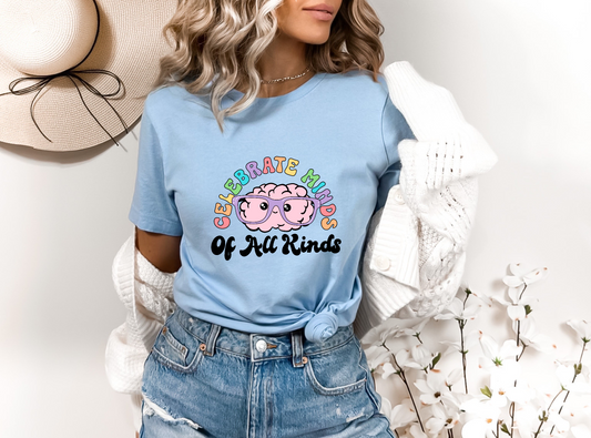 Celebrate Minds Of All Kinds DTF TRANSFER