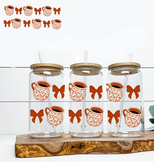 Cantaritos Talavera Design UV DTF DOUBLE SIDED