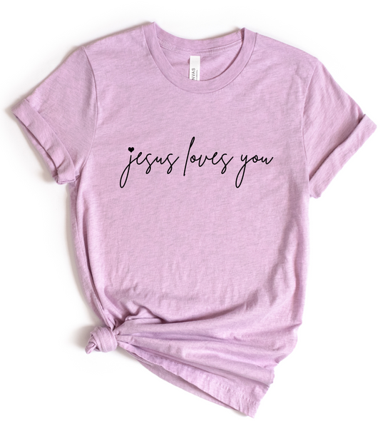 Jesus Loves You Screen Print