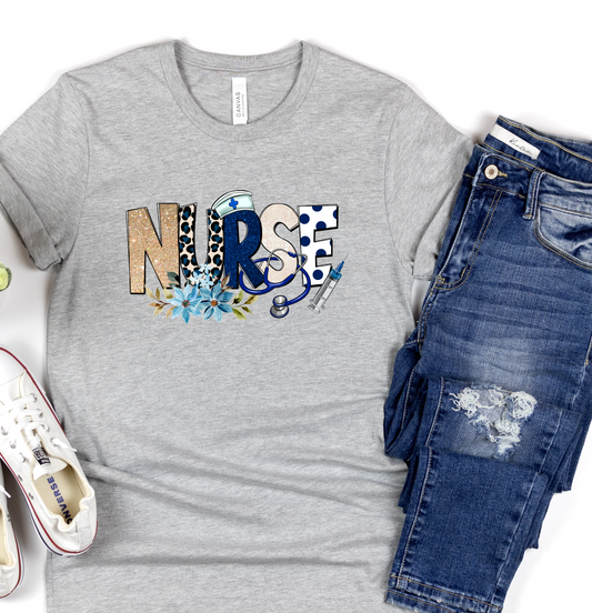 Blue Nurse DTF TRANSFER