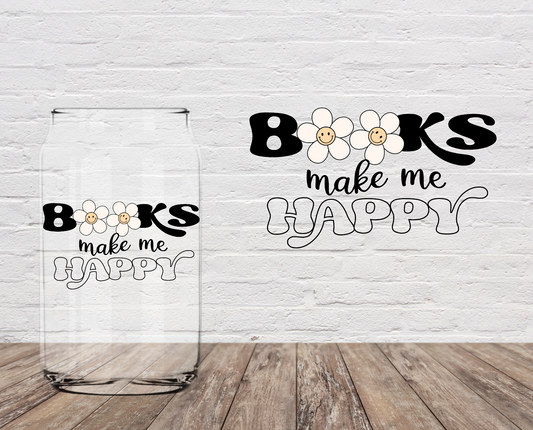 Books Make Me Happy 4" UV DTF