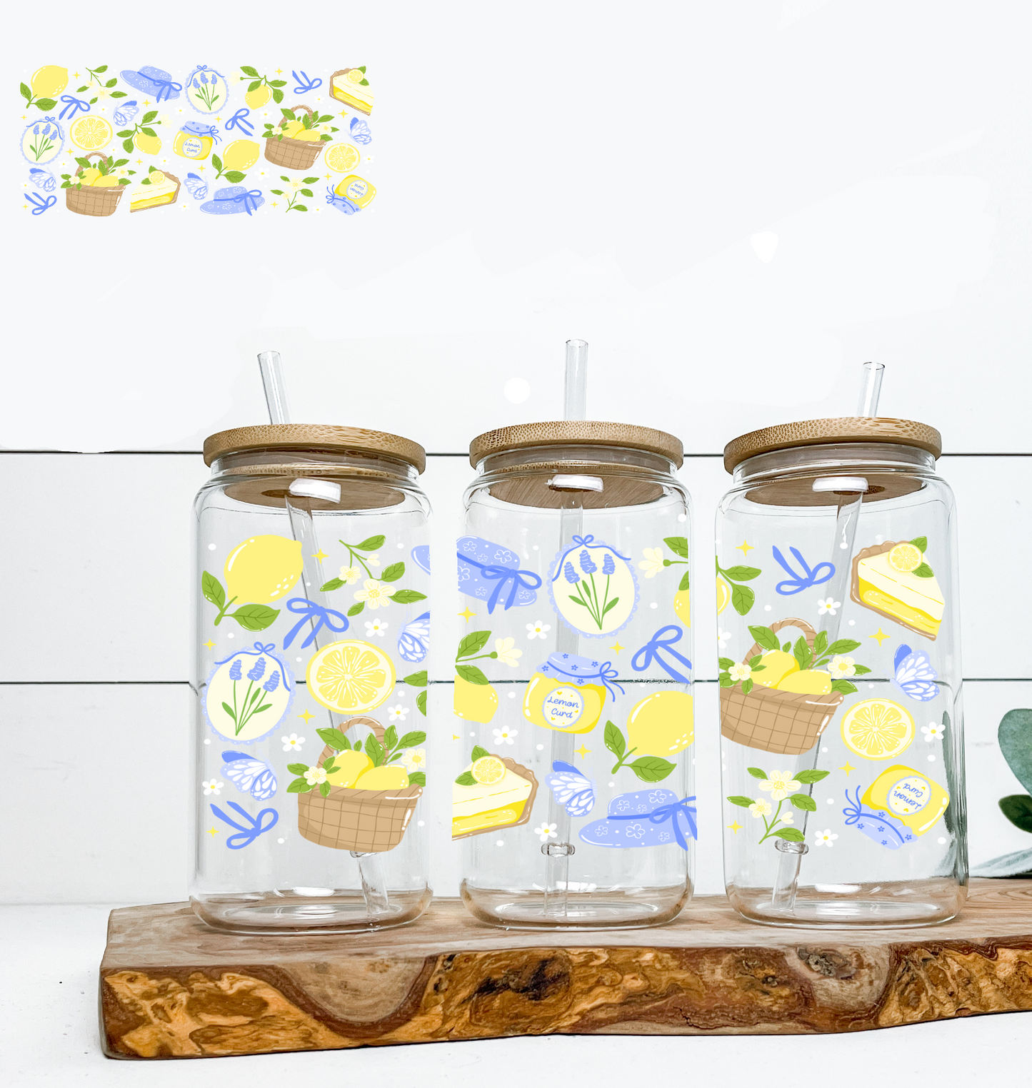 Lemon Curd UV DTF Wrap DOUBLE SIDED