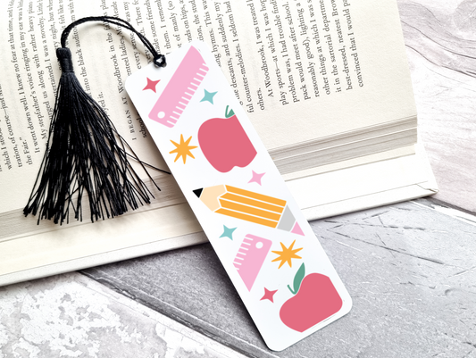 Teacher Things Bookmark UV DTF Transfer